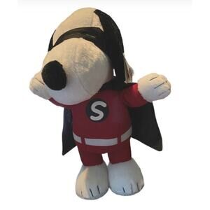 Snoopy Halloween Greeter Peanuts Plush By Gemmy Wearing Mask Large (19 Inch) NWT
